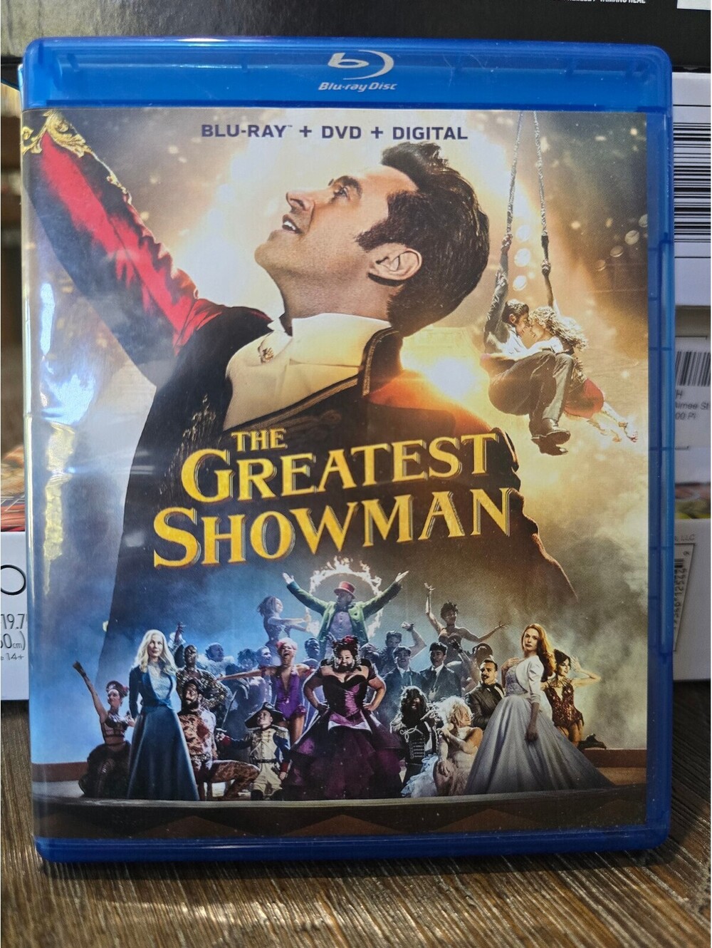 The Greatest Showman Blu-ray DVD Combo Hugh Jackman Movie Excellent